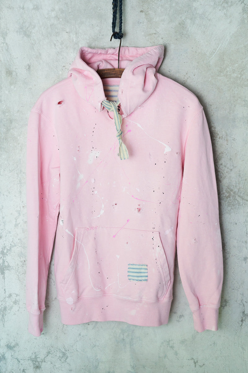 Pink Dyed Paint Splatter Camp Counselor Hoodie