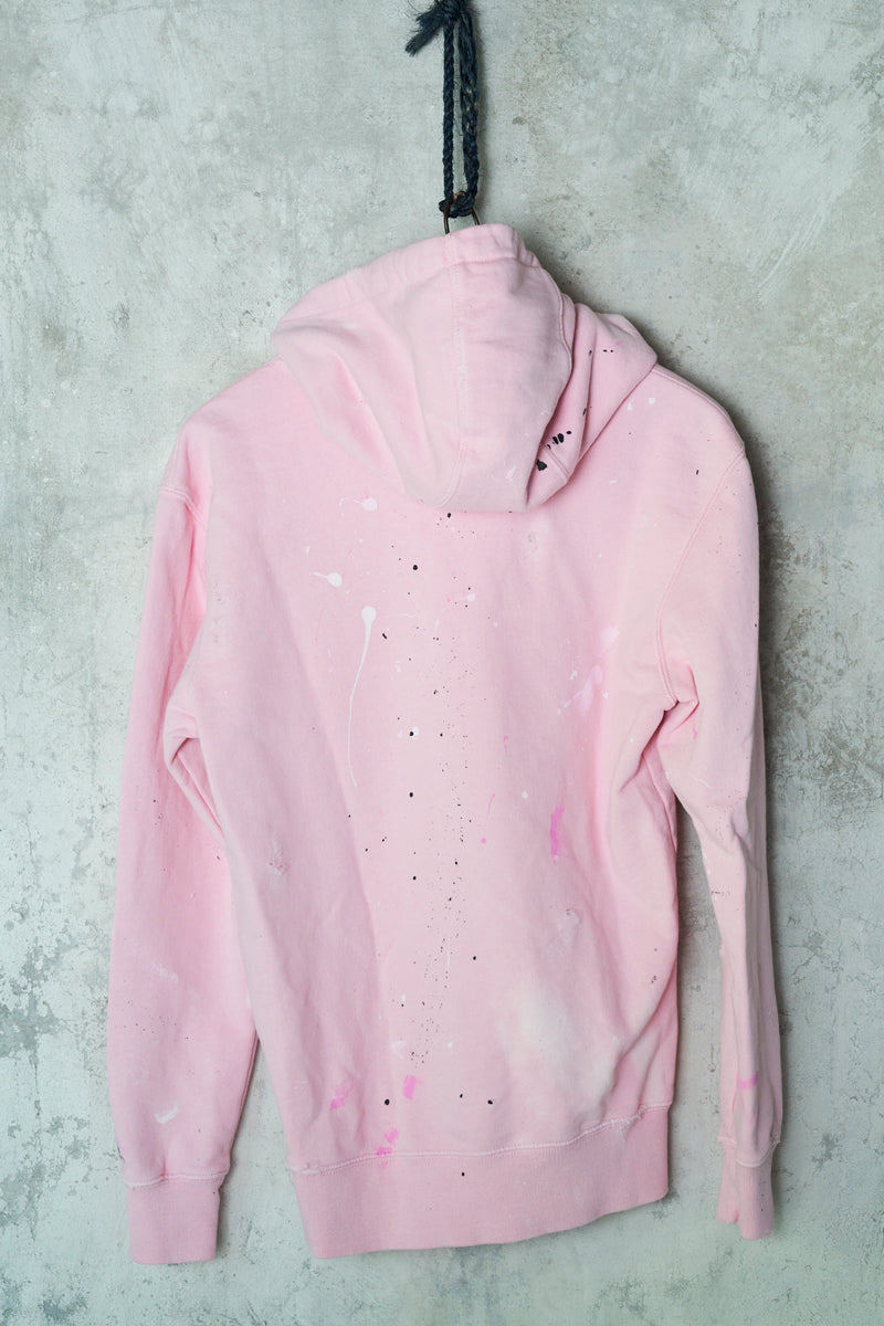 Pink Dyed Paint Splatter Camp Counselor Hoodie