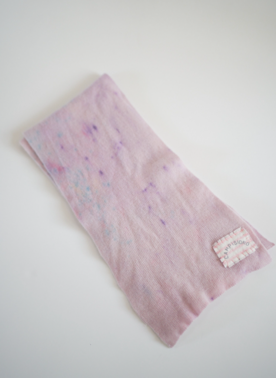 Pink Dyed Cashmere Scarf