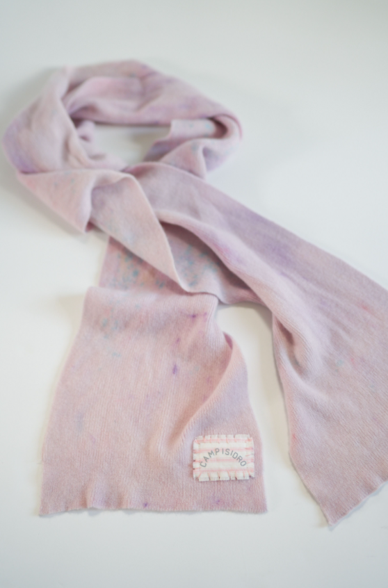 Pink Dyed Cashmere Scarf