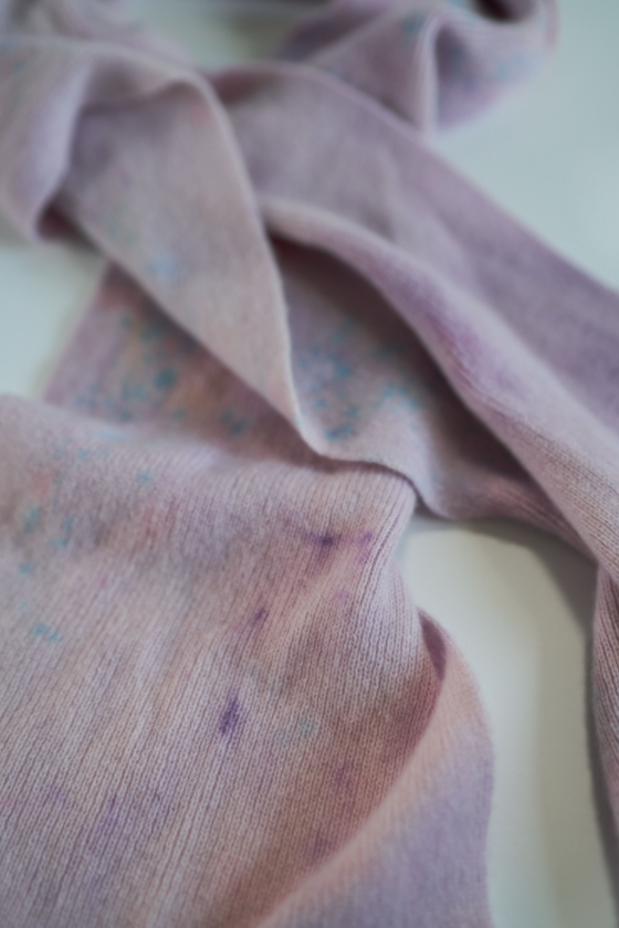 Pink Dyed Cashmere Scarf